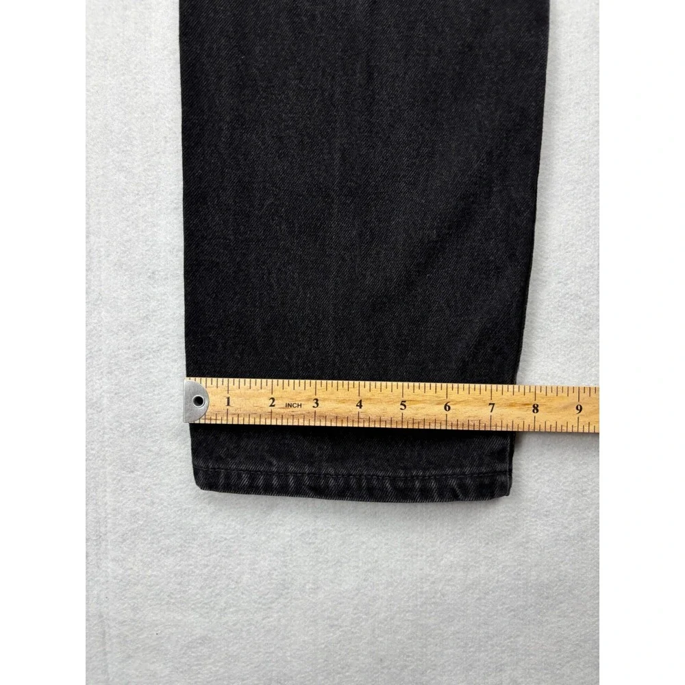 Vintage Levis 505 Orange Tab Faded Black Straight Leg Jeans Mens 36x32 515 Stamp